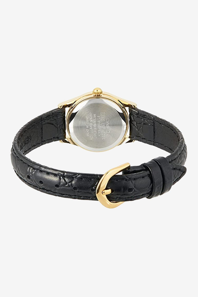 WCHA109T - Black Casio Leather Watch