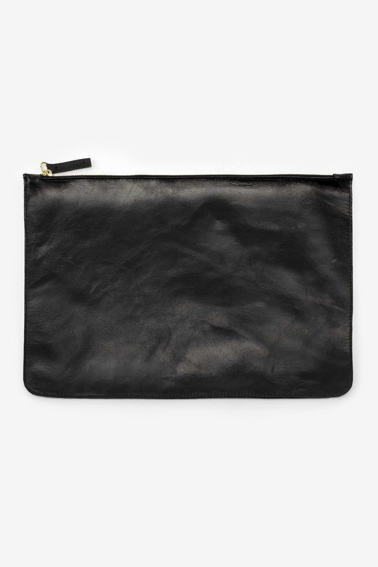 RLH3413 - Large Leather Zip Pouch