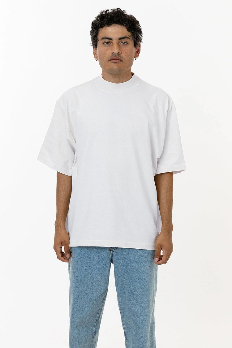 1825GD - Oversized Short Sleeve High Mockneck T-shirt