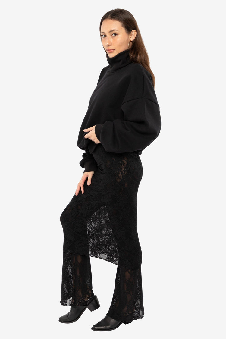 FNS301 - Floral Lace Pencil Skirt
