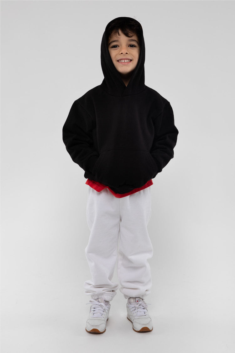 HF-109 - Kids Heavy Fleece Hooded Pullover Sweatshirt