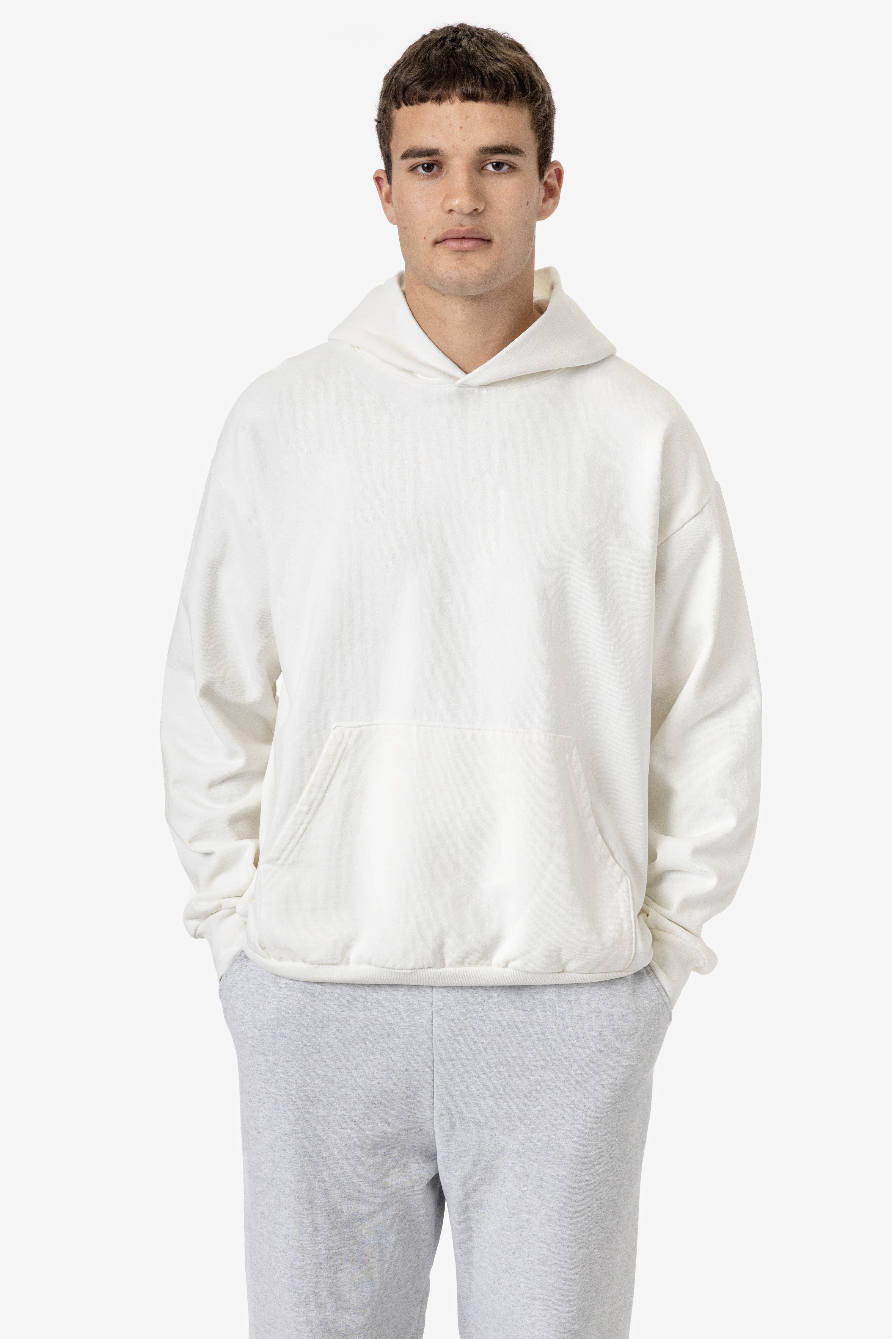 HF09GD - Garment Dye 14oz. Heavy Fleece Hooded Pullover Sweatshirt ...
