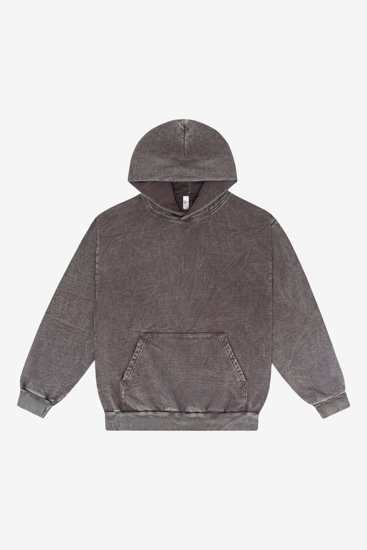 HF09MW - 14oz. Mineral Wash Heavy Fleece Hooded Pullover Sweatshirt
