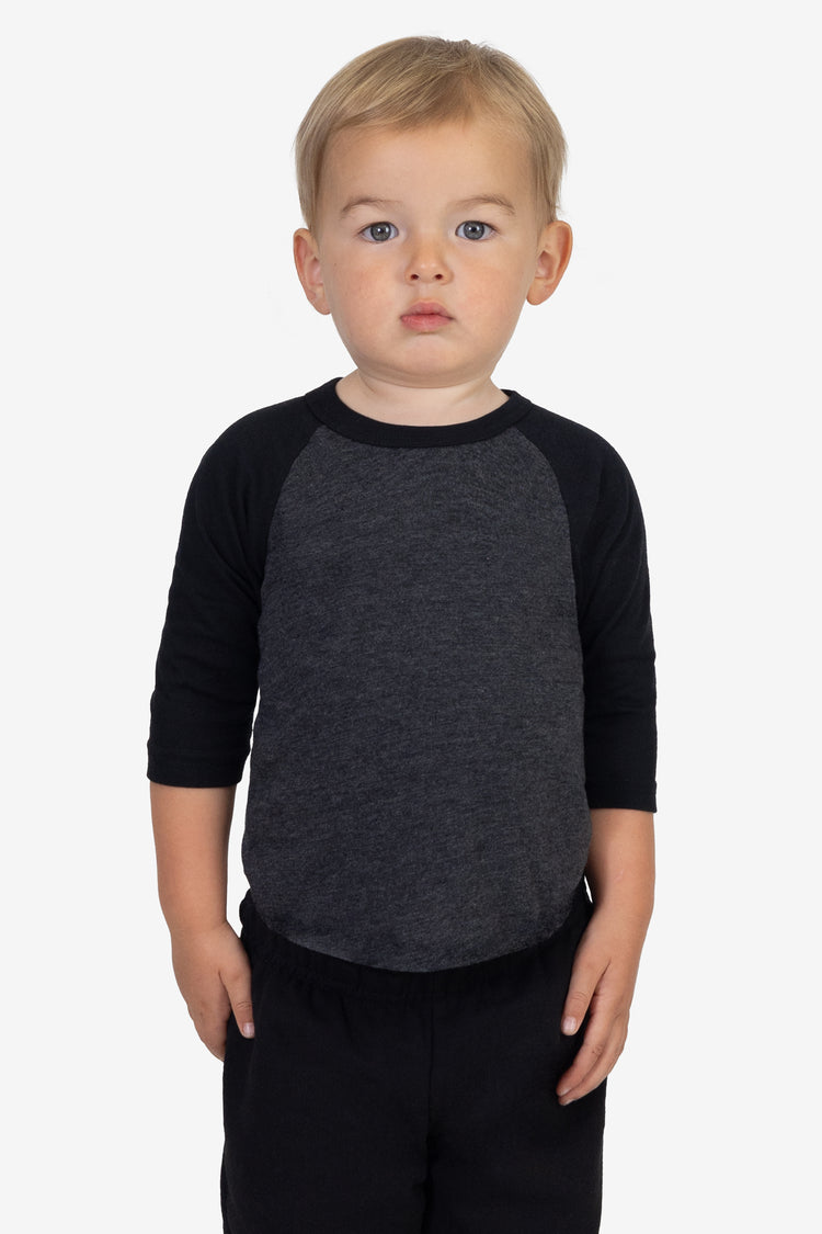 FF0053 - Infant 3/4 Sleeve Poly Cotton Raglan