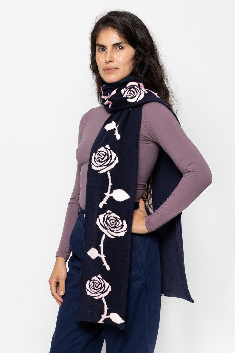 JQSCARF05 - Rose Jacquard Scarf