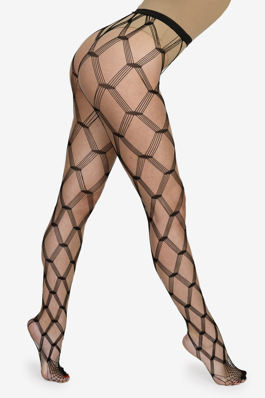 RN-PHGM - Geo Mesh Fishnet Tights