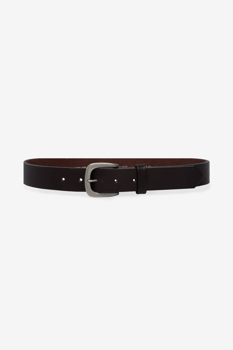 RSALBT05 - Unisex Rounded Square Buckle Leather Belt