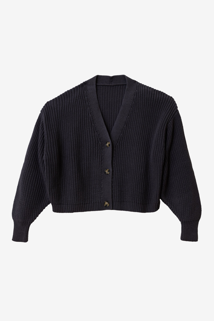 FM35GD - Fisherman Cropped Cardigan