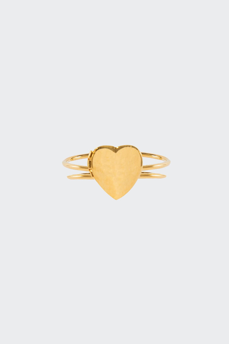 JWL550 - Plain Heart Locket Ring