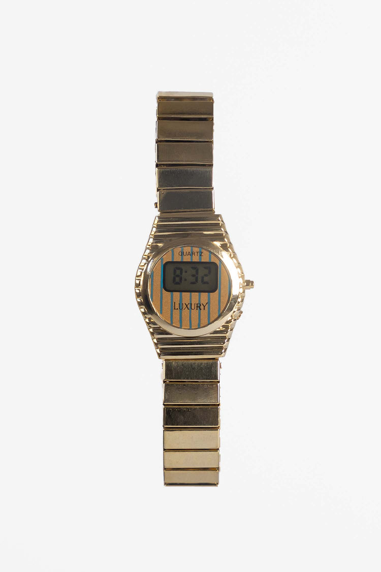 WCHRBLS - Blue Stripe Gold Watch