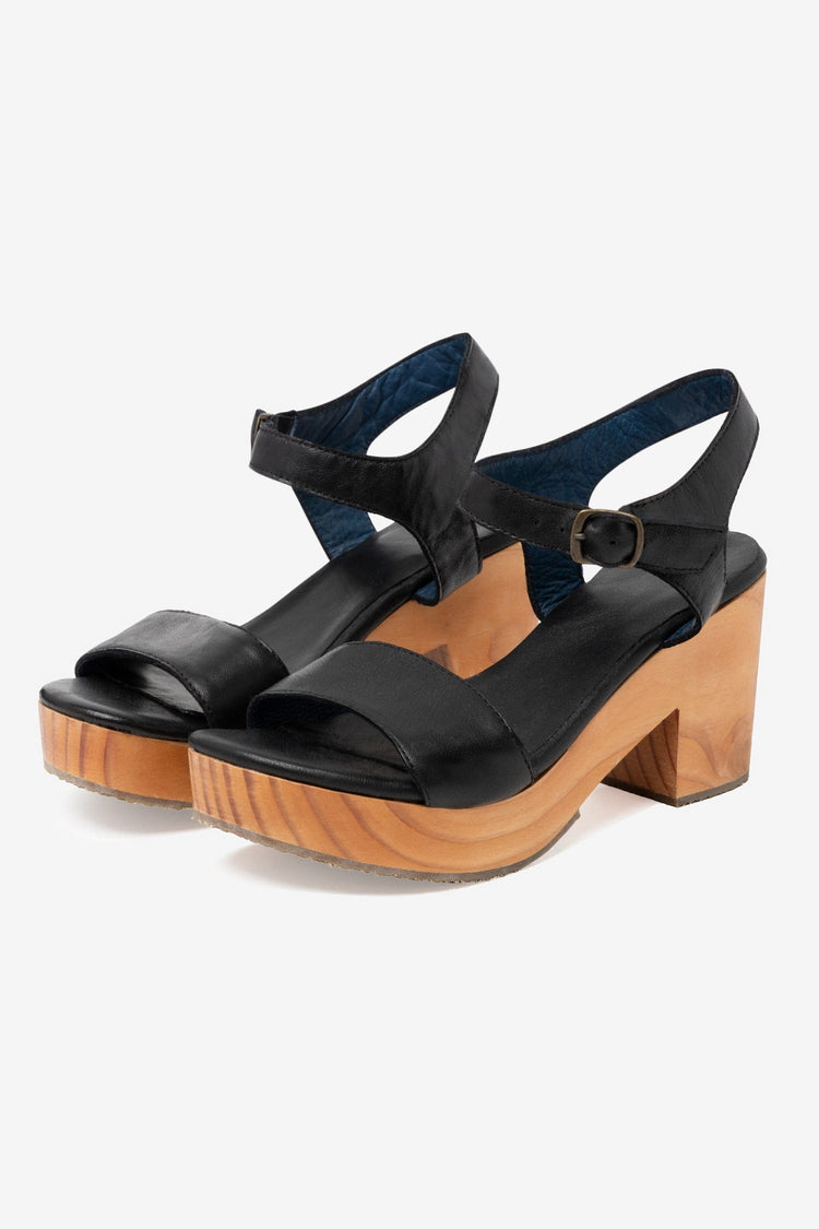 WOODSNDL01 - Wooden Heel Sandal