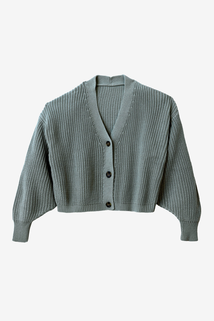 FM35GD - Fisherman Cropped Cardigan