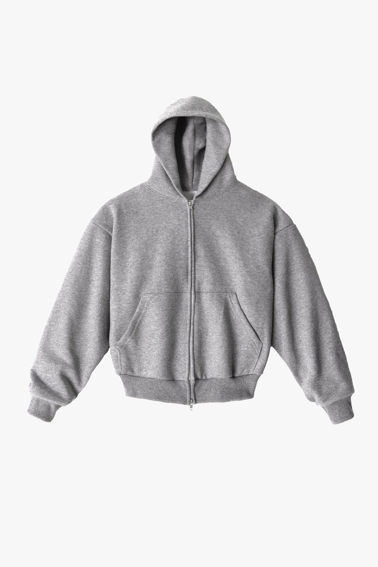 TRF10 - 12 oz. Tri-Blend Gabardine Fleece Double Pull Zip Hoodie