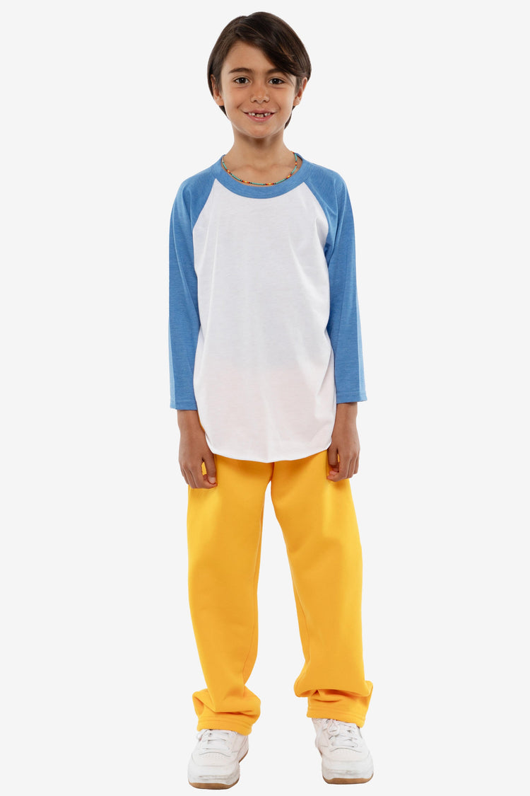 FF2053 - Youth 3/4 Sleeve Poly Cotton Raglan