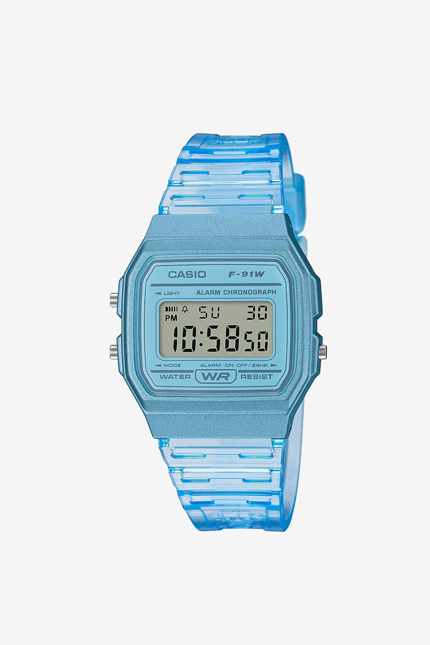 WCHD7CF -カシオユニセックスデジタルクリアジェリーストラップ腕時計