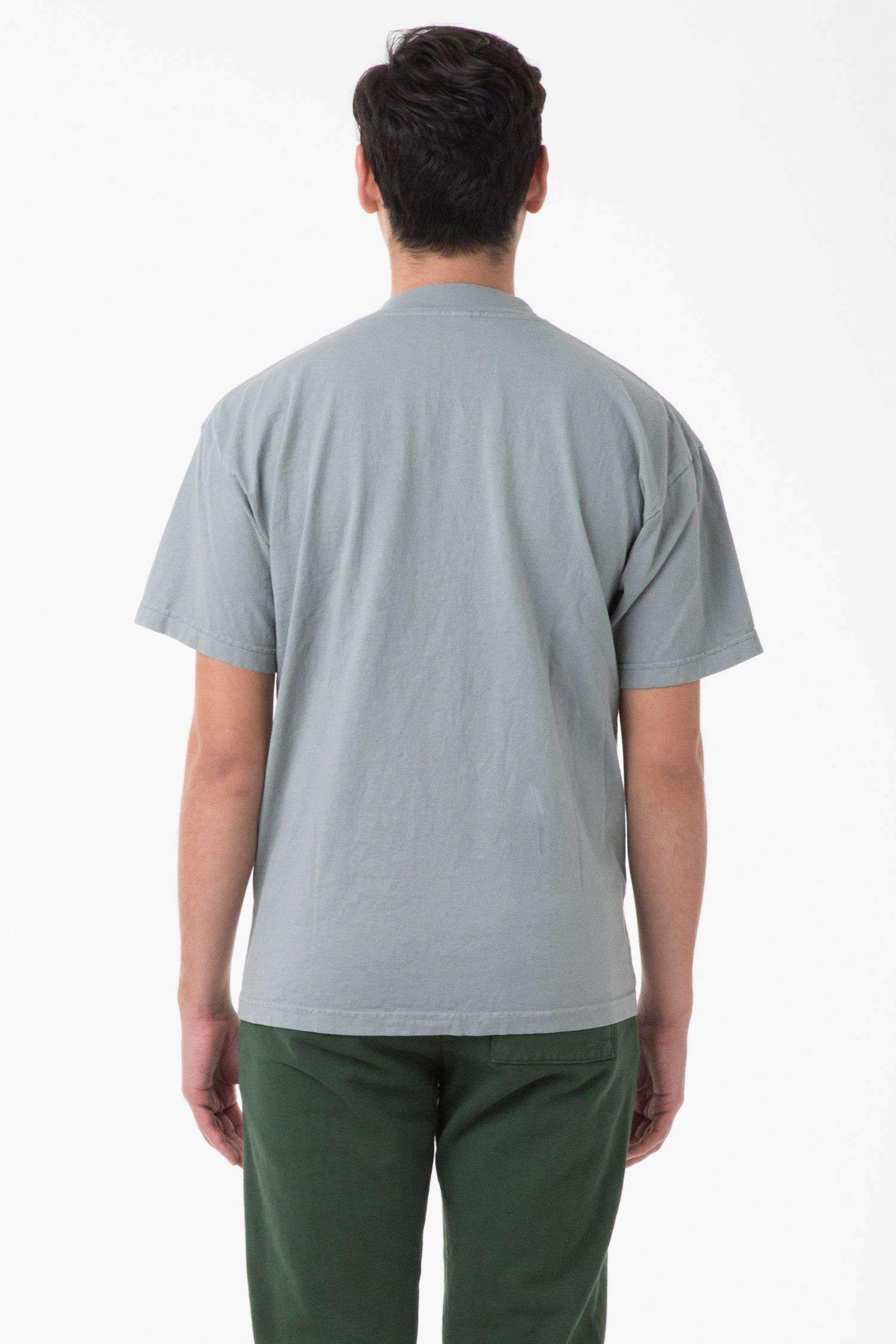1405GD - Short Sleeve Garment Dye Mockneck T-Shirt T-Shirt Los Angeles Apparel 