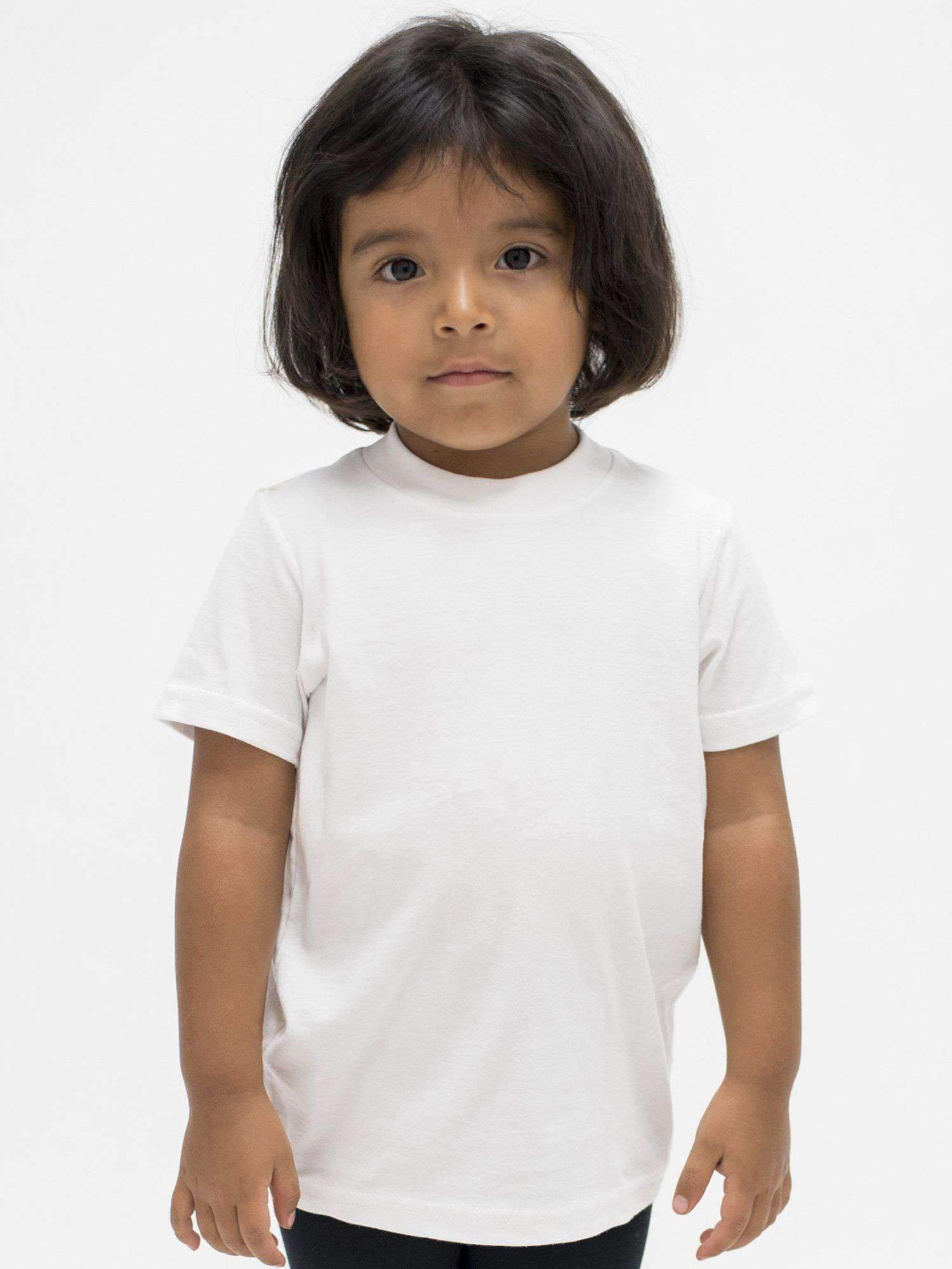 21005 - Toddler Short Sleeve Fine Jersey Tee Kids Los Angeles Apparel White 2 