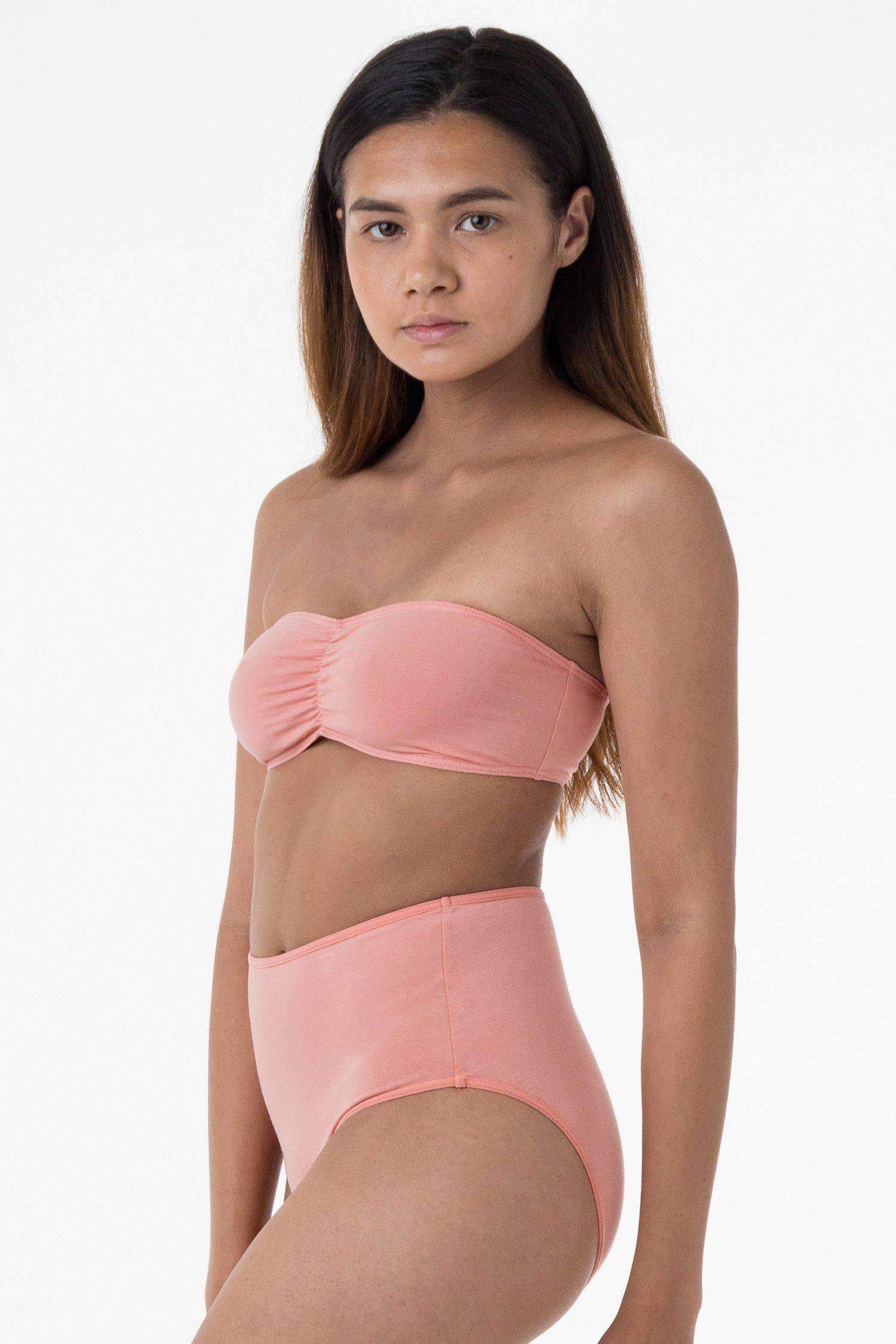 8399 - High Waist Bikini Panty Underwear Los Angeles Apparel Peach Beach XS 