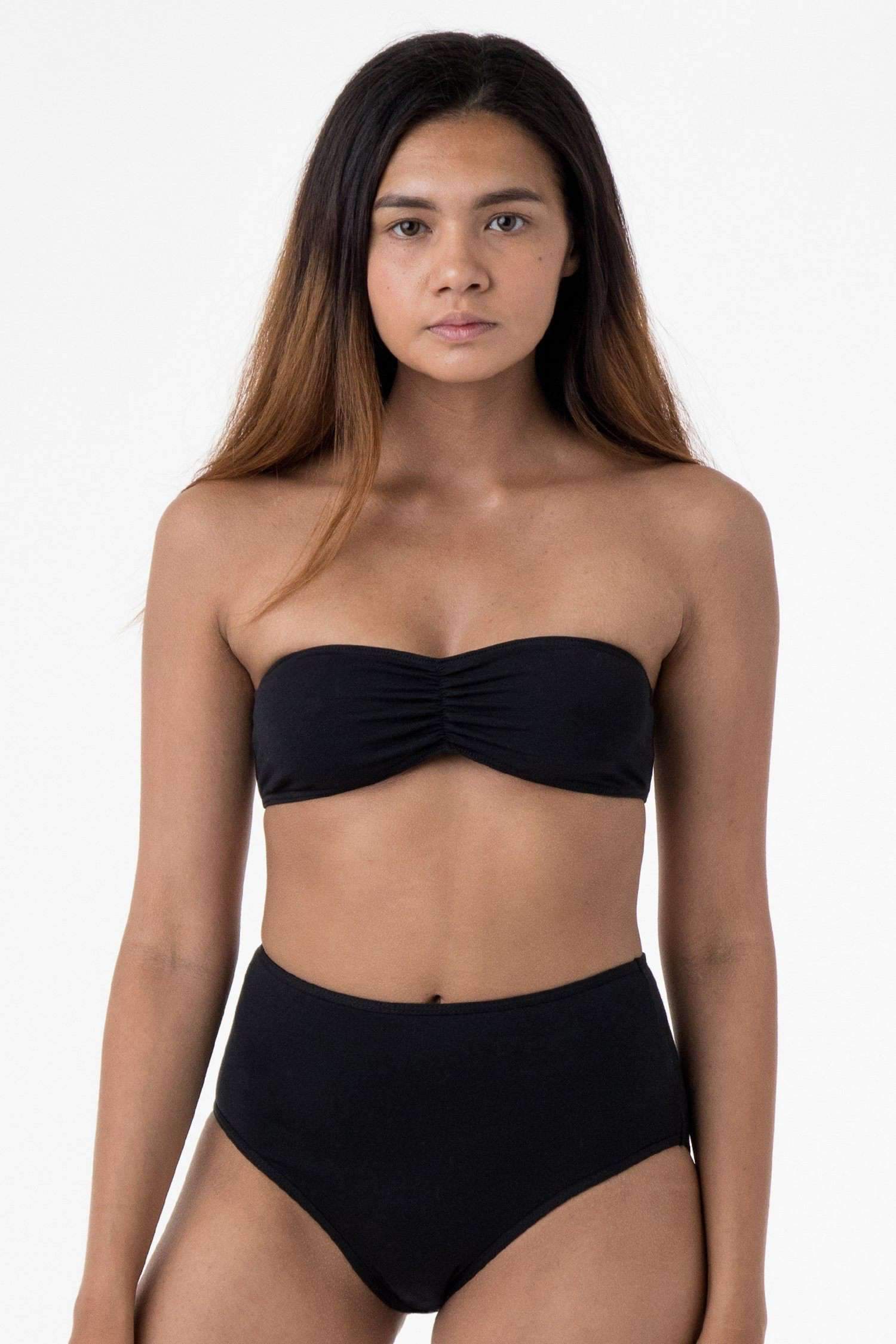 8399 - High Waist Bikini Panty Underwear Los Angeles Apparel Black XS 