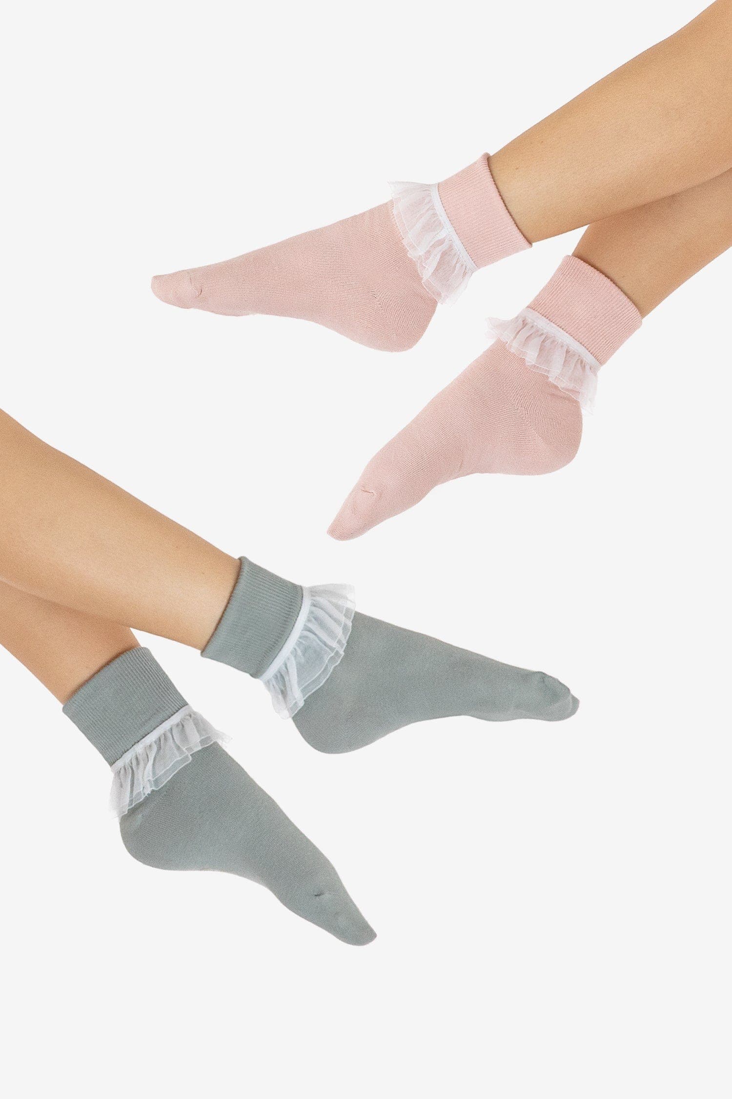 AKLSOCK-L2 - 2-Pack Girly Lace Ankle Sock – Los Angeles Apparel ...