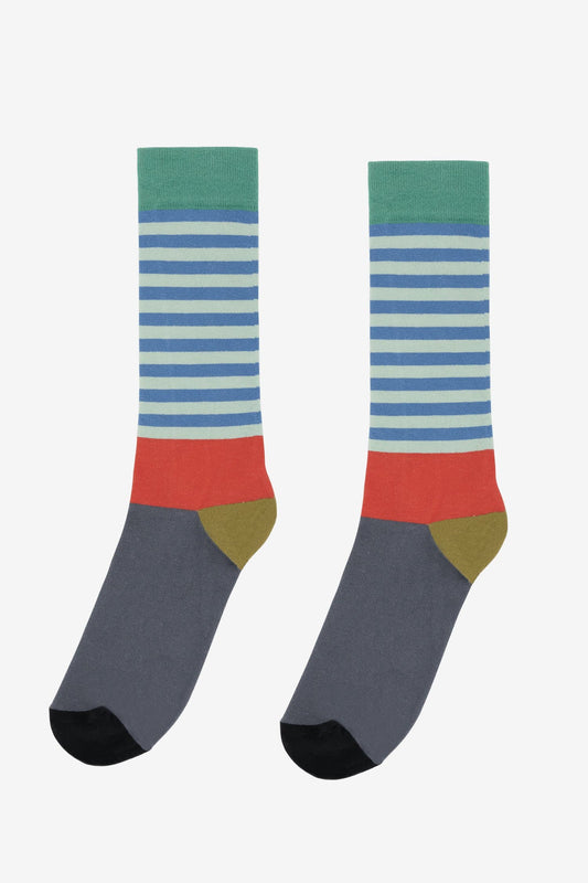 MTSTRSOCK - Multi Stripe Colorblock Sock