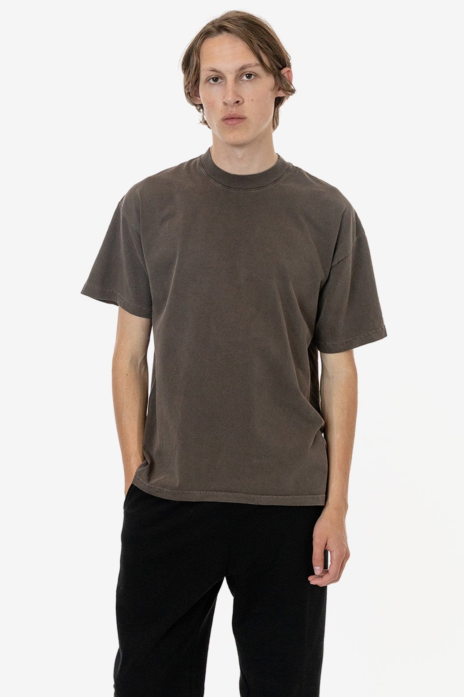 1801GD - 6.5oz Pigment Dye Crew Neck T-Shirt – Los Angeles Apparel ...