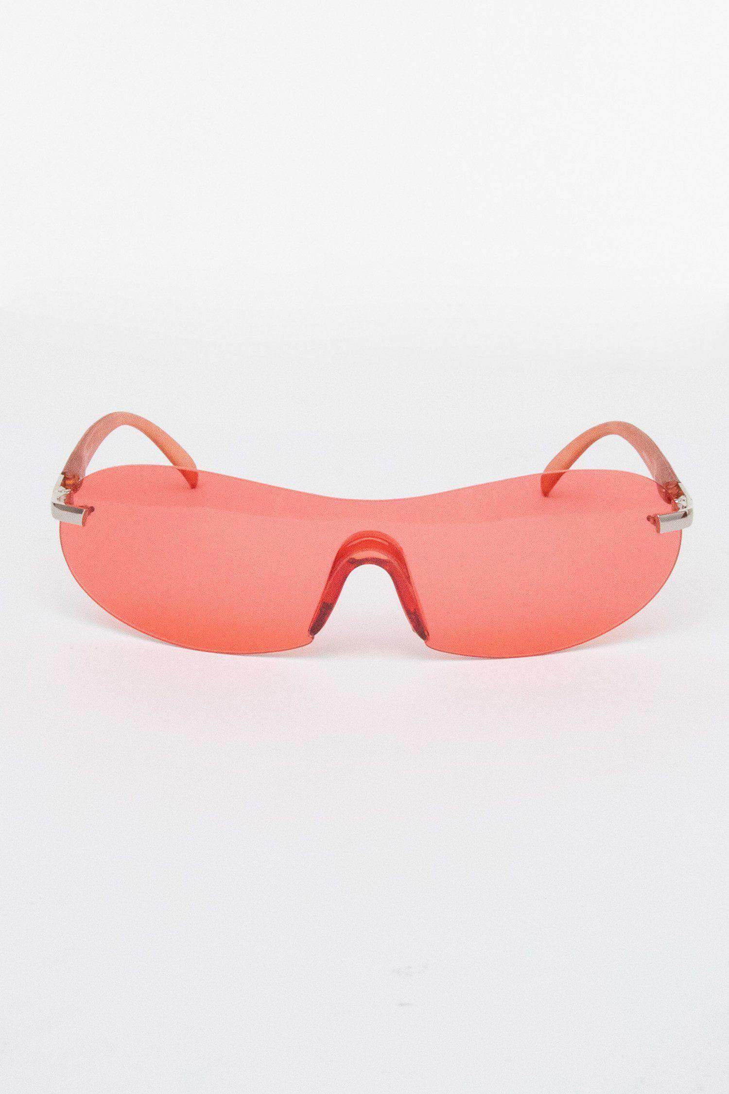 SGSHIELD - Buchanan Sport Shield Sunglasses Sunglasses Los Angeles Apparel Translucent Red OS 