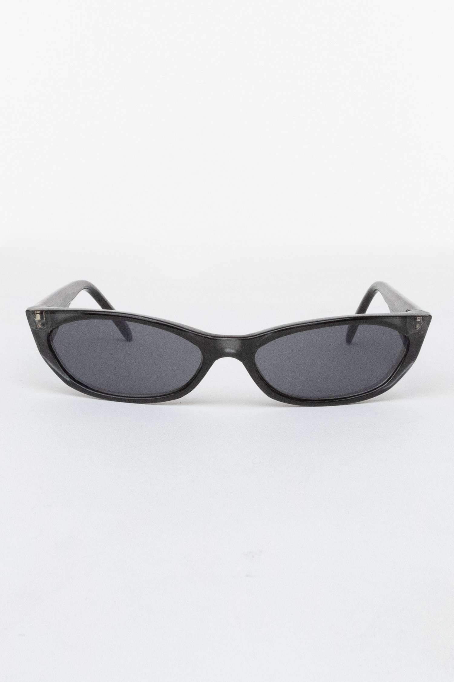 SGSKCAT - Katya Skinny Cat Eye Sunglasses Sunglasses Los Angeles Apparel Black OS 