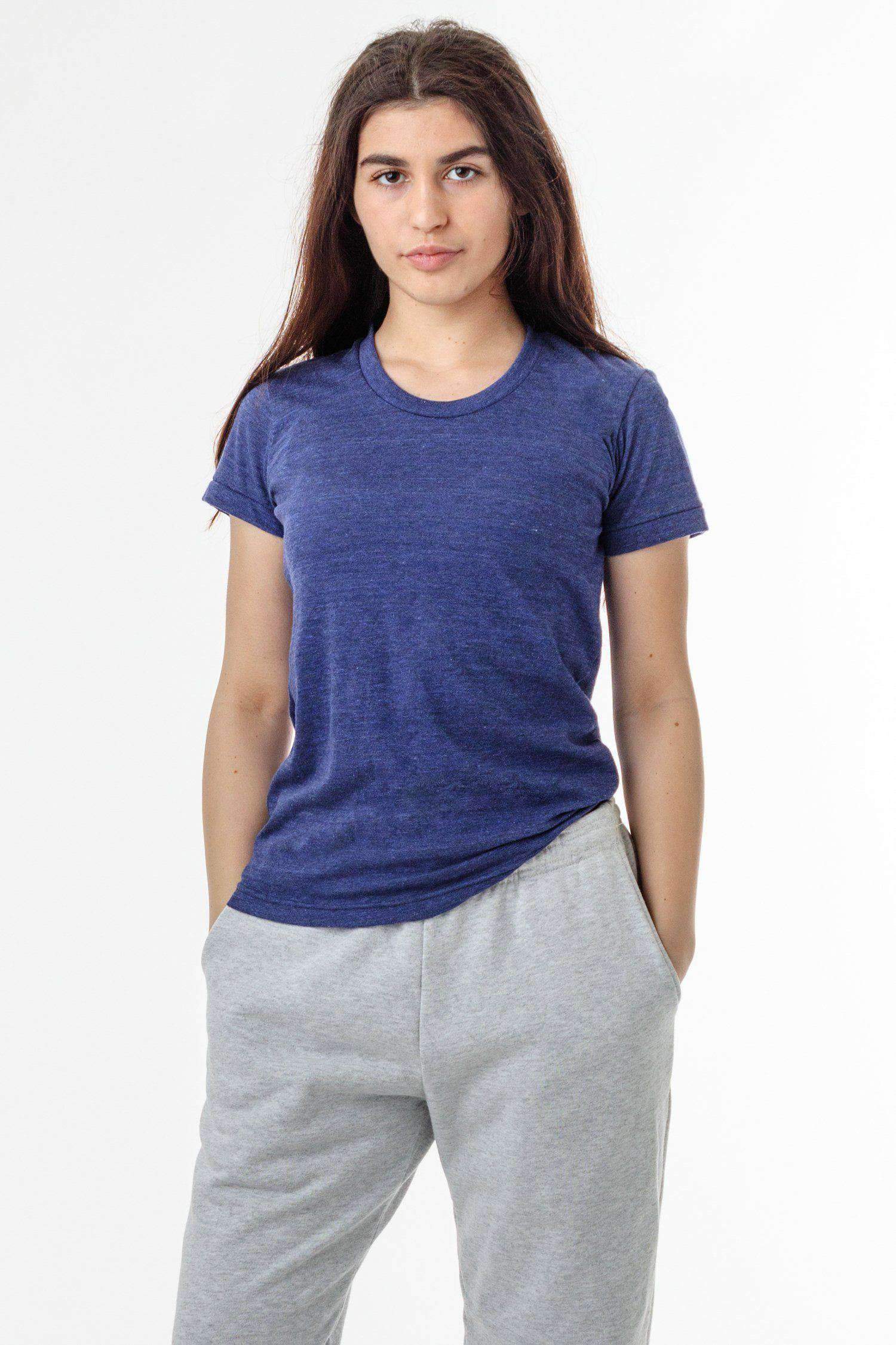 TR3001 - Short Sleeve Tri-Blend T-Shirt T-Shirt Los Angeles Apparel Tri-Indigo S 