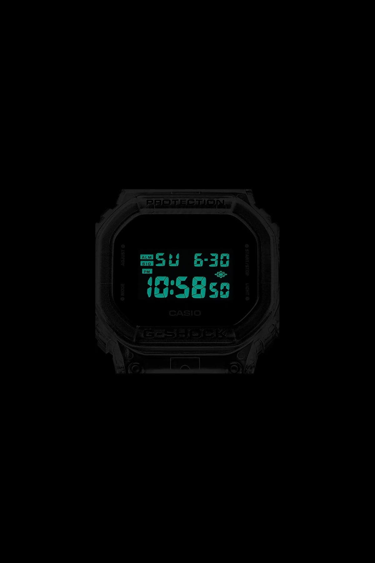 G shock dw5600 clearance transparent