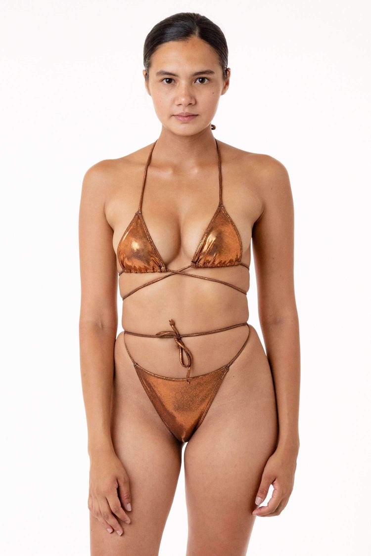 RMH3004 - Shiny Matrix String Bikini Bottom Los Angeles Apparel 