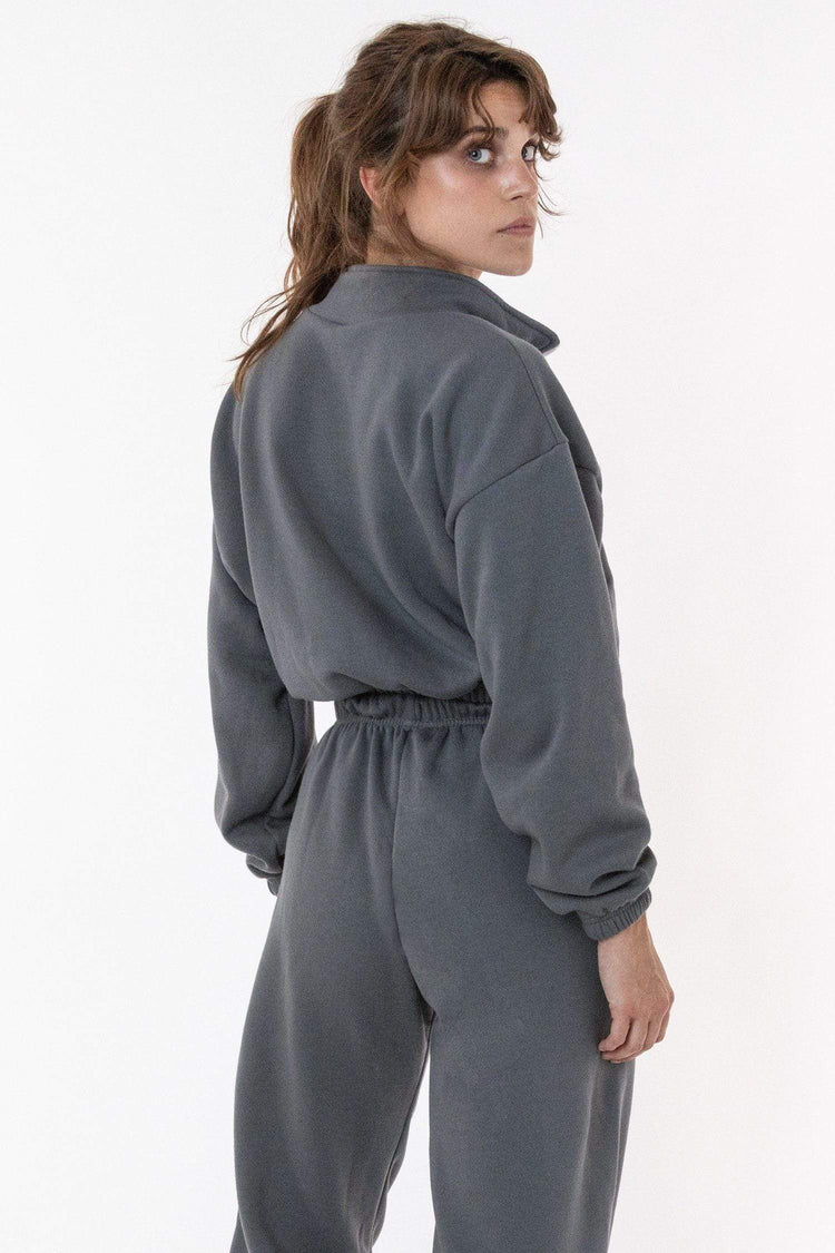 F396 - Flex Fleece Half Zip Cropped Pullover