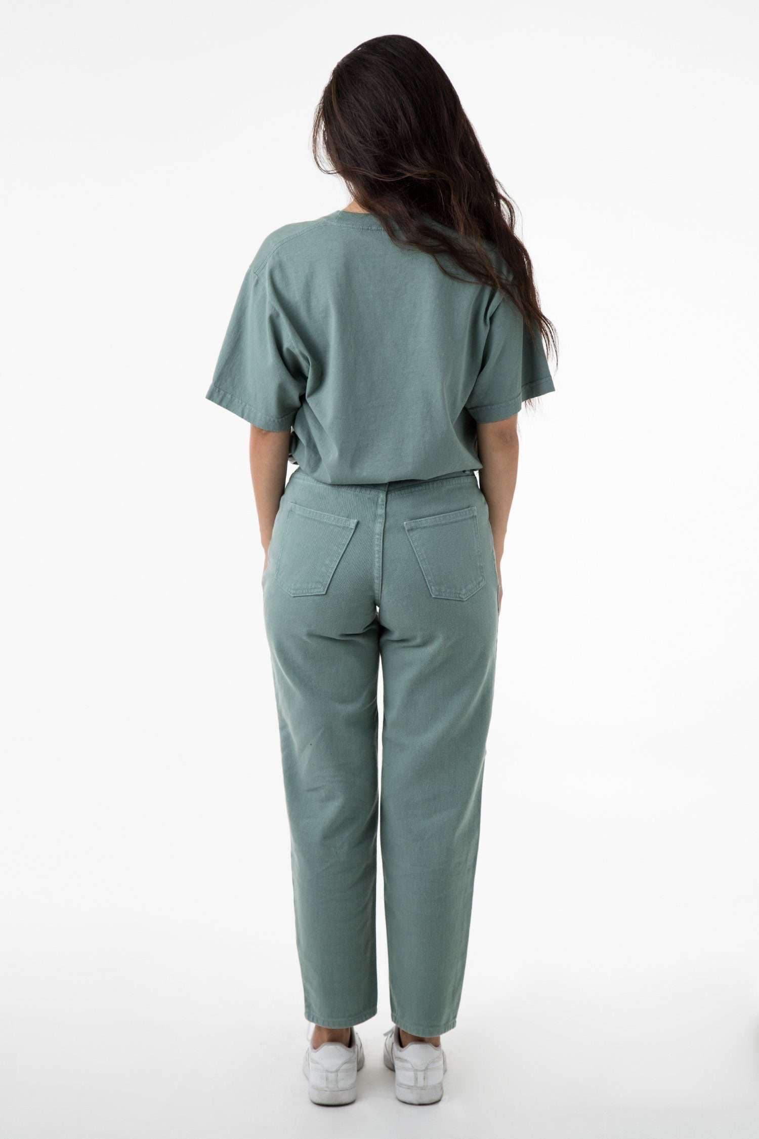 RBDW01GD - Garment Dye Women's Relaxed Fit Bull Denim Jean Jeans Los Angeles Apparel 