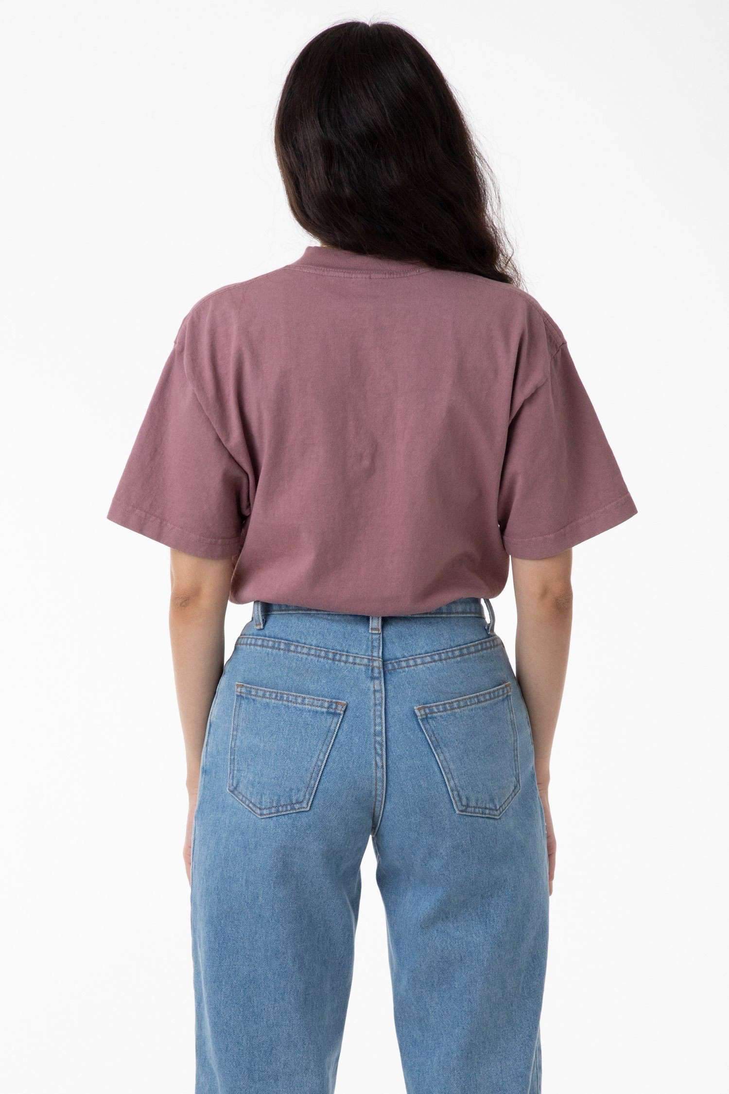 1405GD Unisex - Short Sleeve Garment Dye Mockneck T-Shirt T-Shirt Los Angeles Apparel 