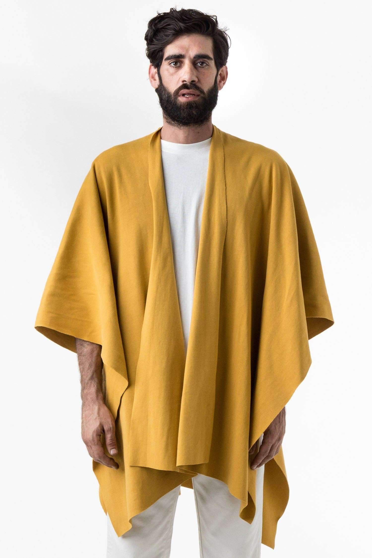 LOS ANGELES APPAREL Cotton Rib Poncho - ポンチョ