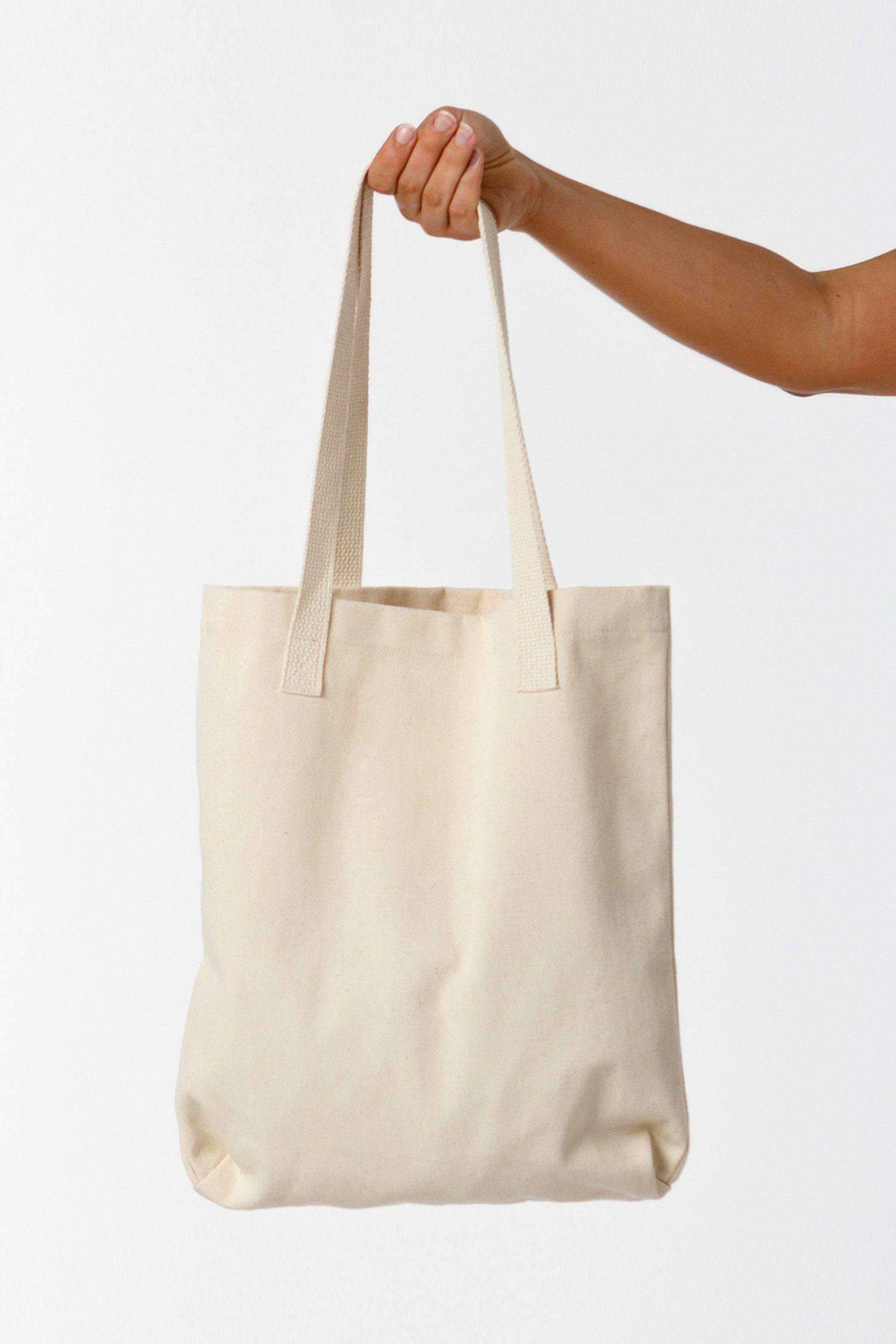 E549 - 12 oz. Bull Denim Tote Bag Bags Los Angeles Apparel Natural OS 