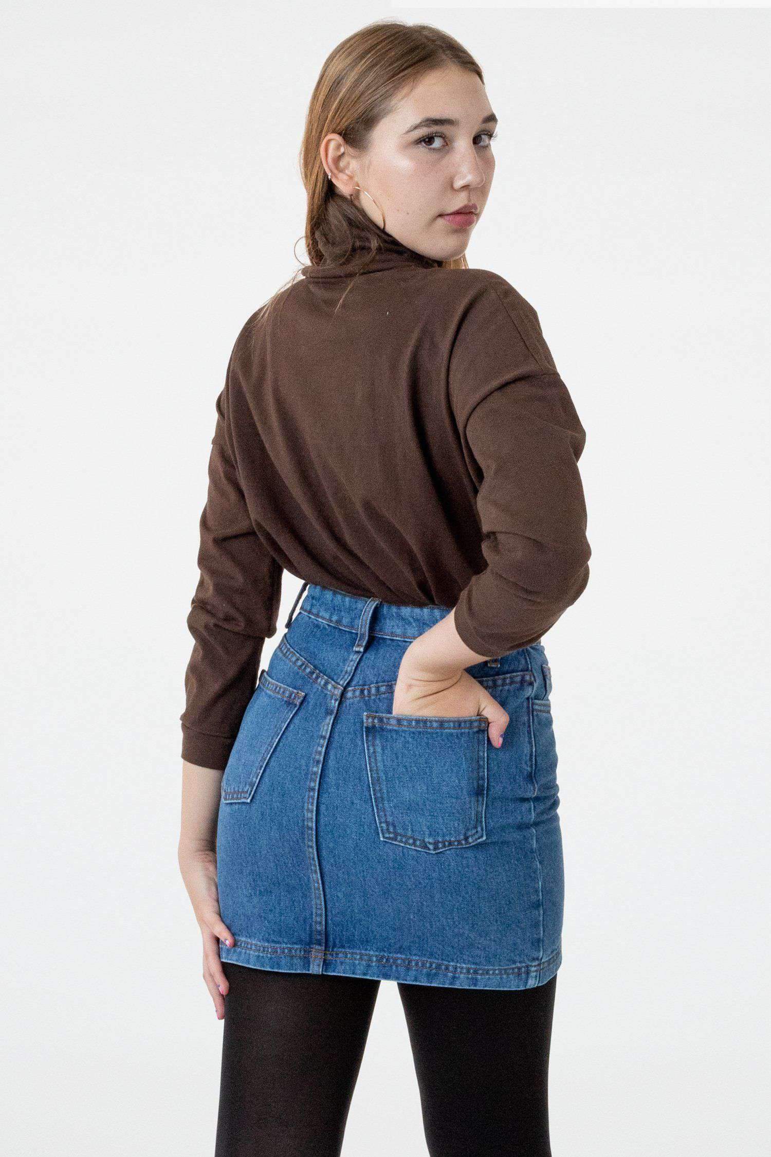 RDNW33 - Denim Mini Skirt Skirt Los Angeles Apparel 