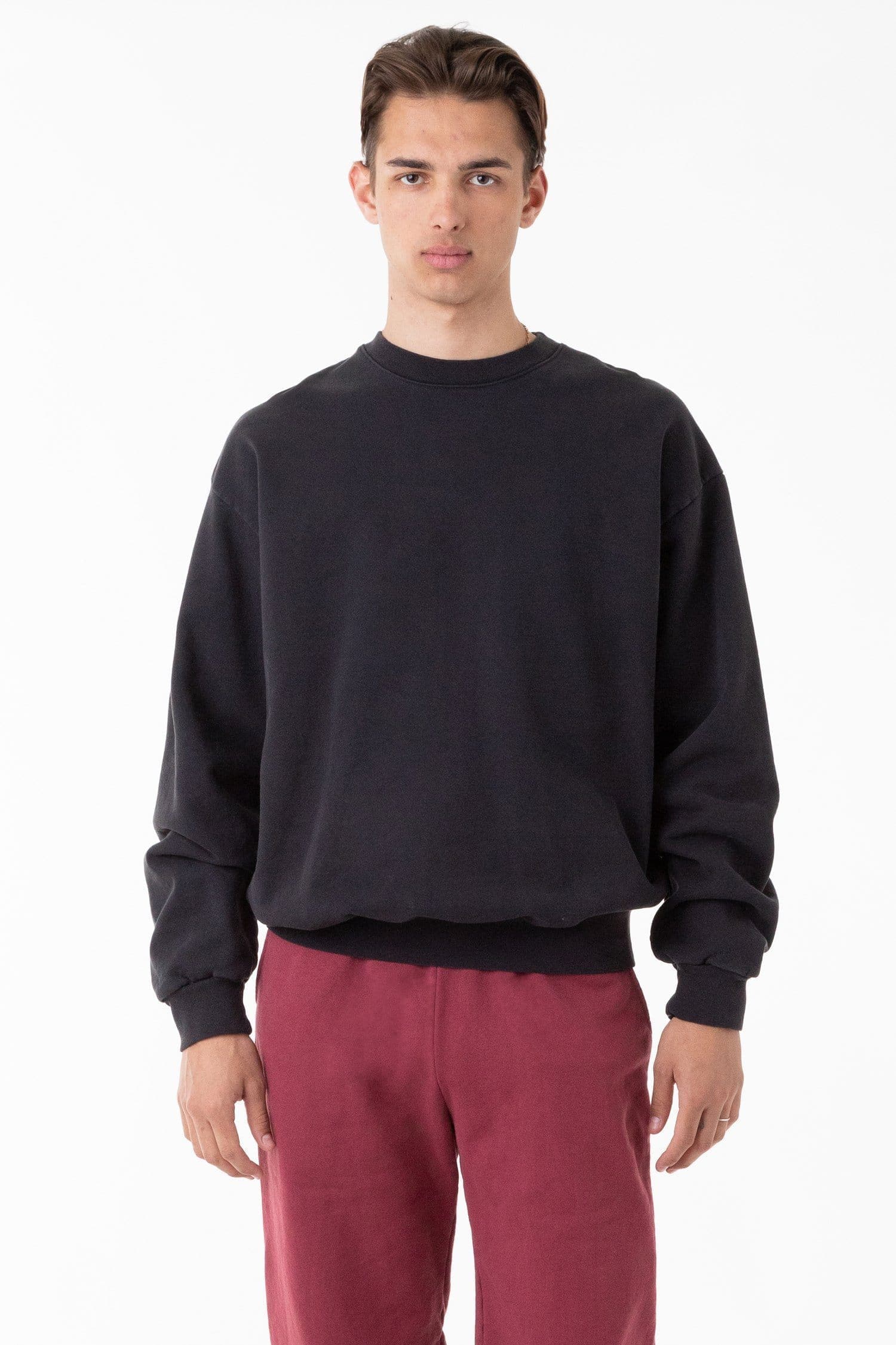 HF07GD Mix - 14oz. Garment Dye Heavy Fleece Pullover Crewneck