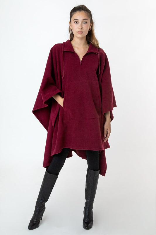 PF419 - Polar Fleece Half Zip Poncho