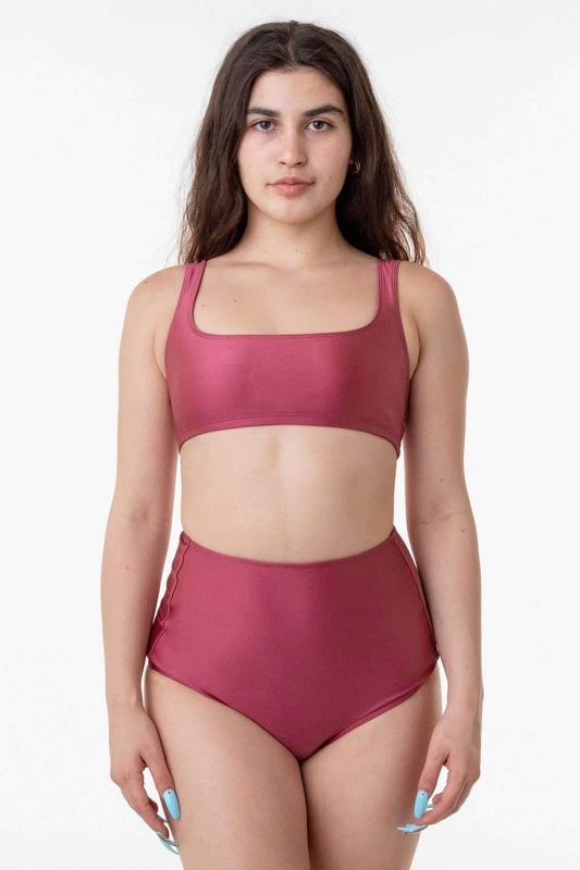 RNT3005 - Square Neck Bikini Top Los Angeles Apparel Sangria XS 