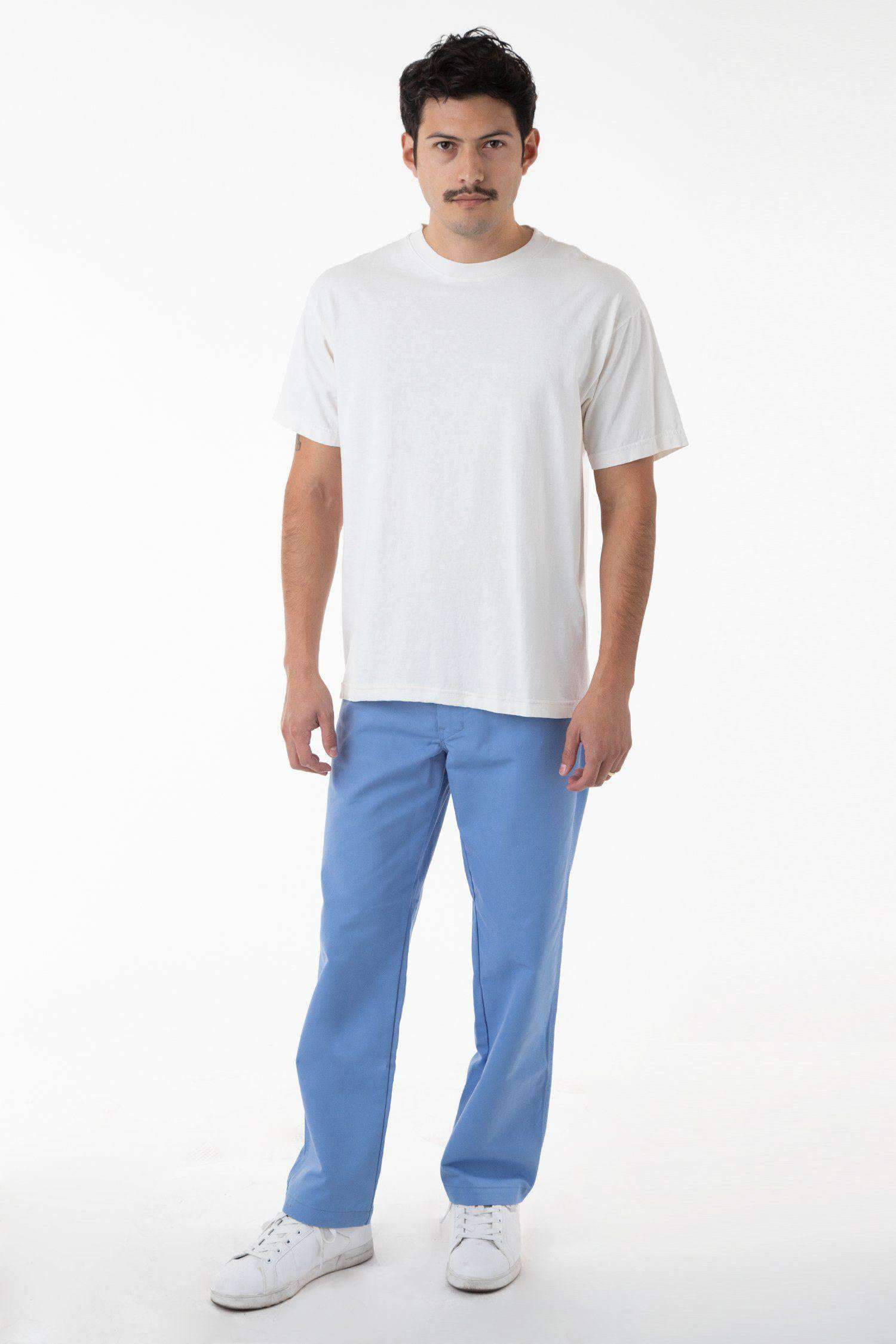 RTWL01 - Twill Work Pants Sky Blue Pants Los Angeles Apparel Sky Blue 28/30 